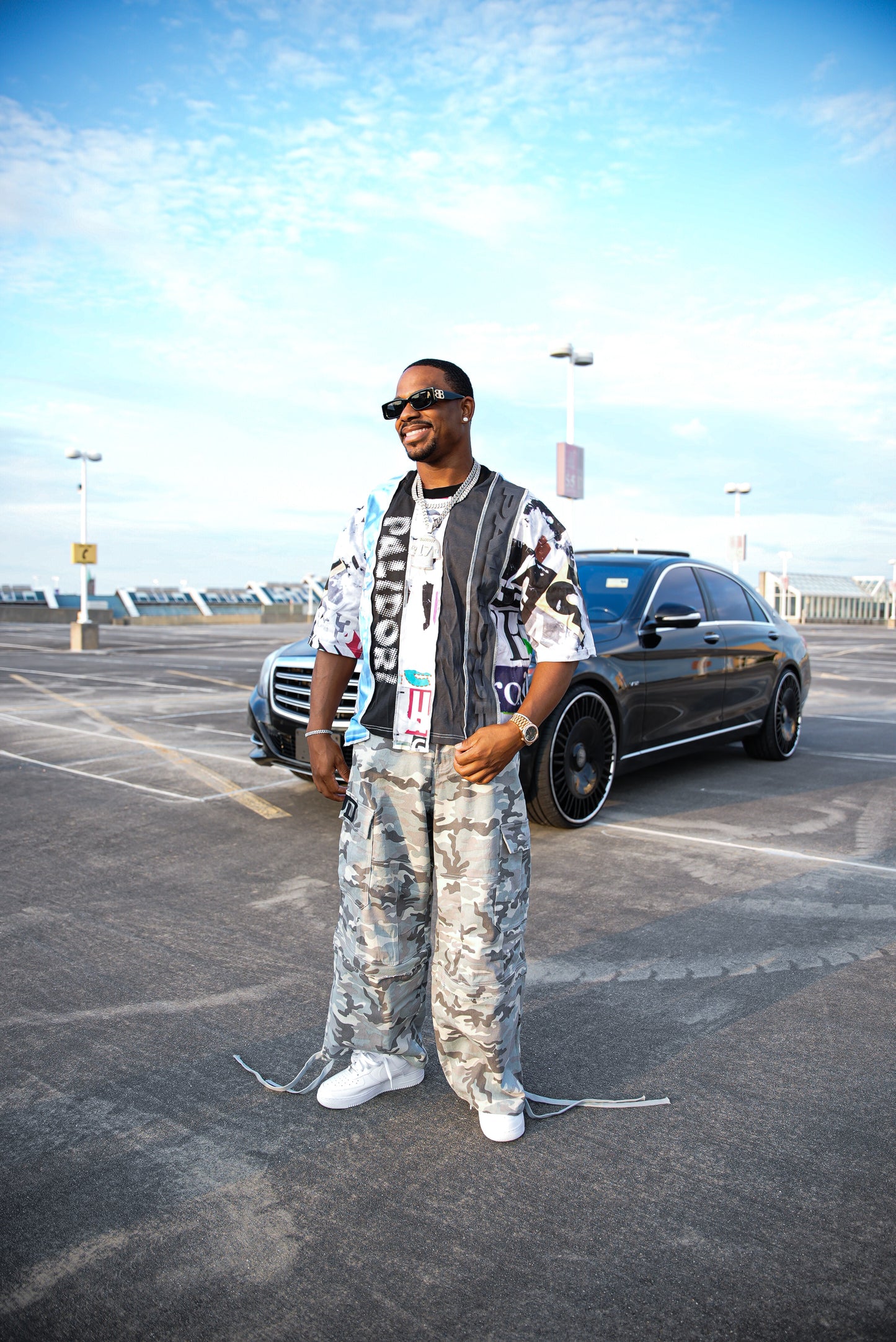 Camo Cargo Pants/Shorts (Gray)
