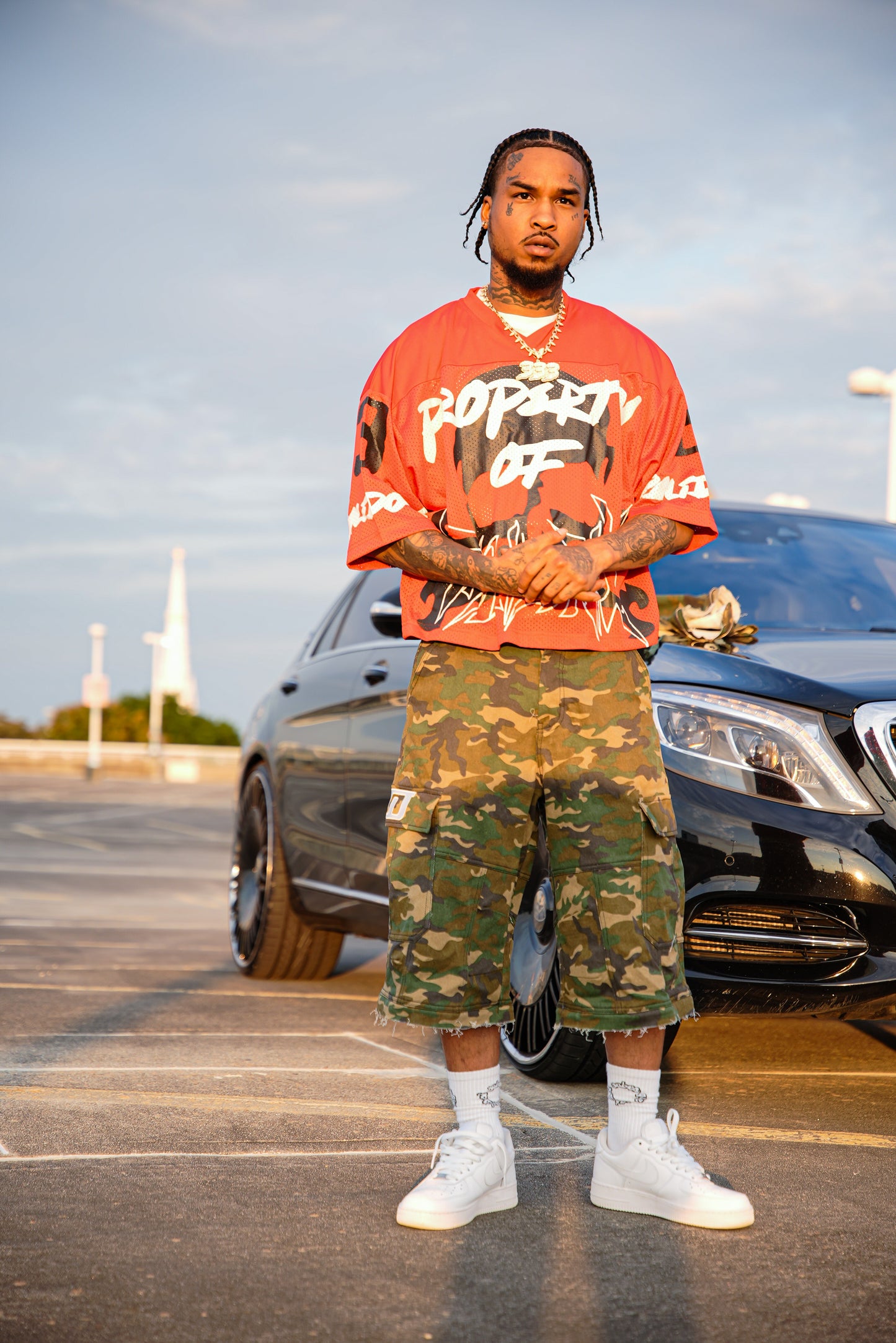 Camo Cargo Pants/Shorts (Brown)