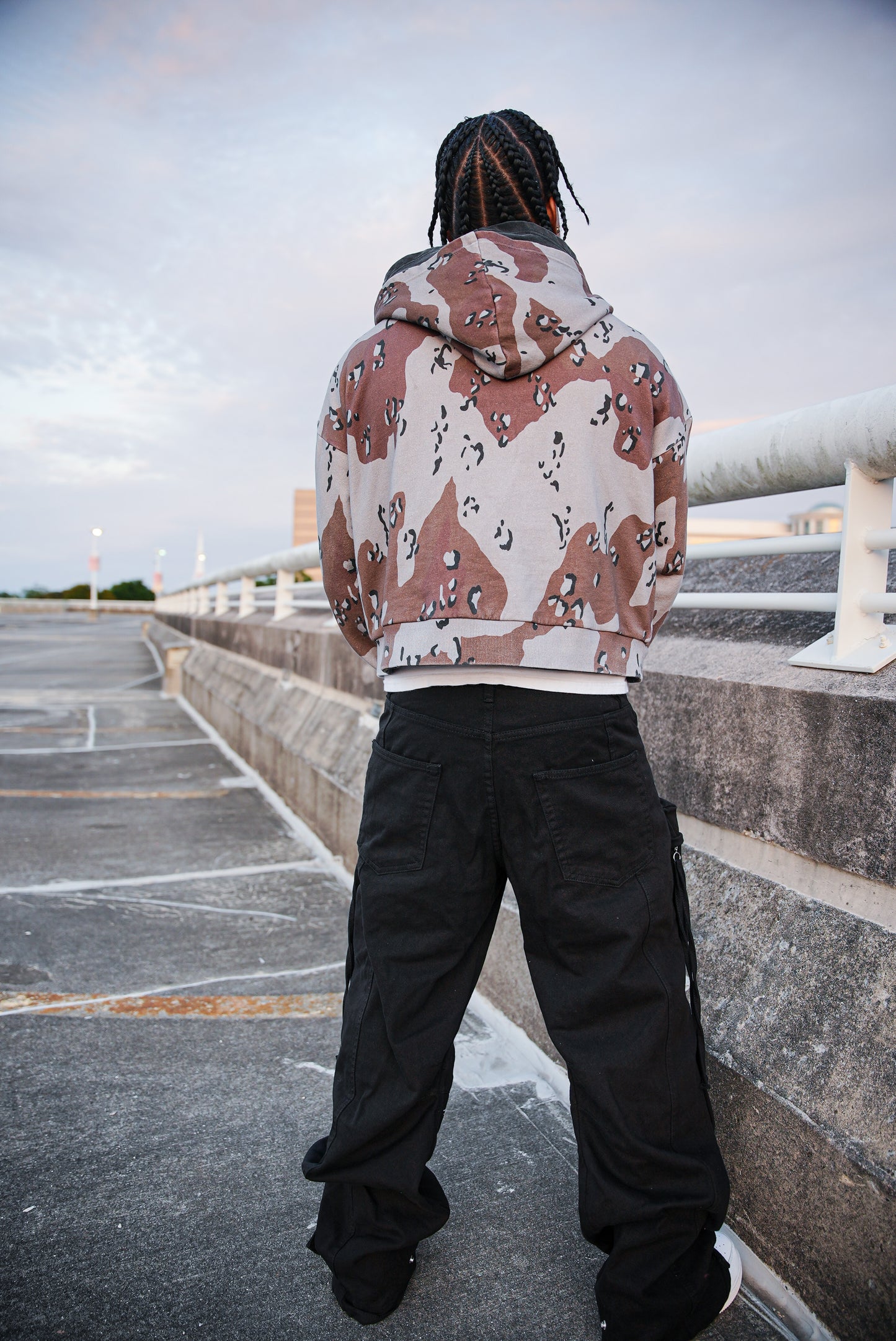 3 Layer Chip Camo Hoodie