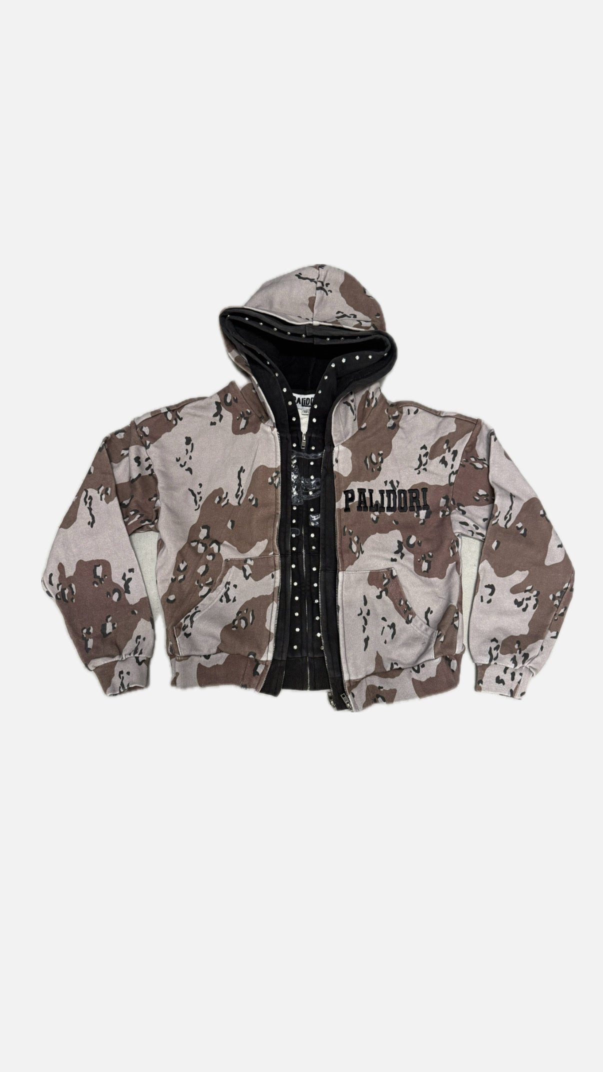 3 Layer Chip Camo Hoodie