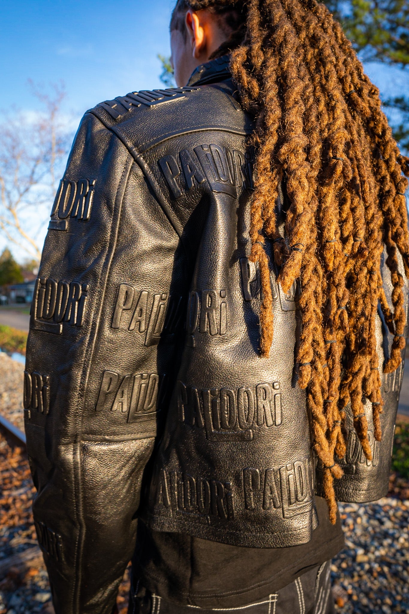 Leather Biker Crop Coat