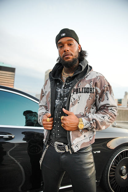 3 Layer Chip Camo Hoodie