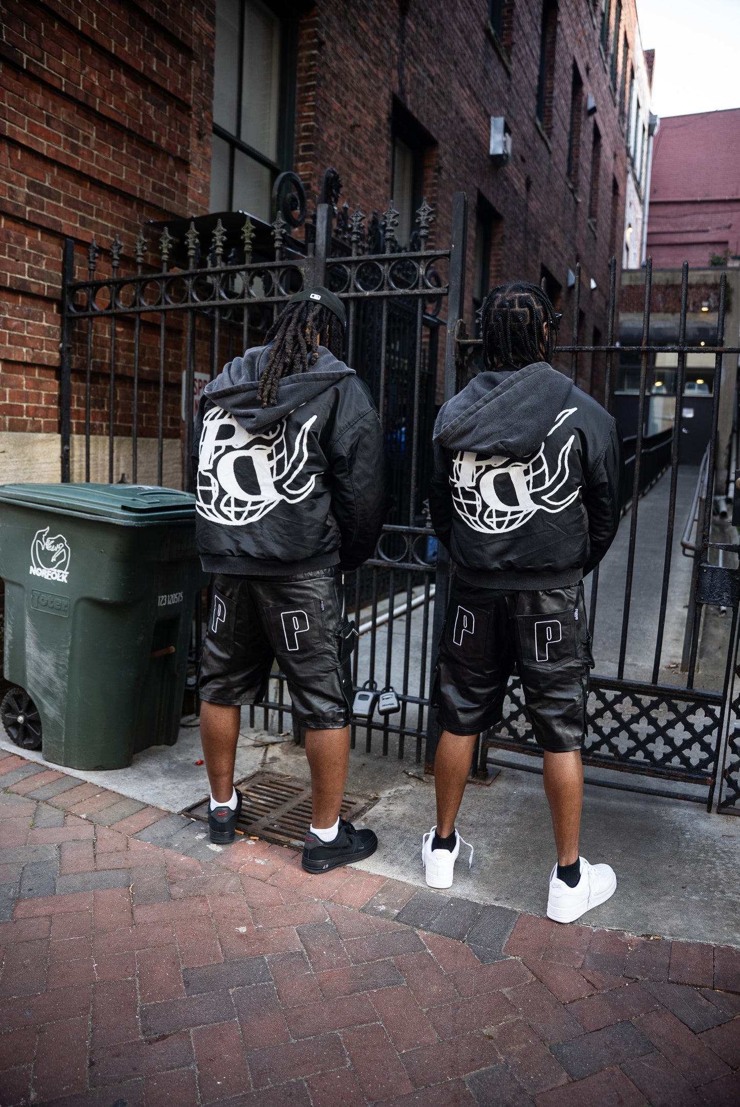 Leather Cargo Shorts