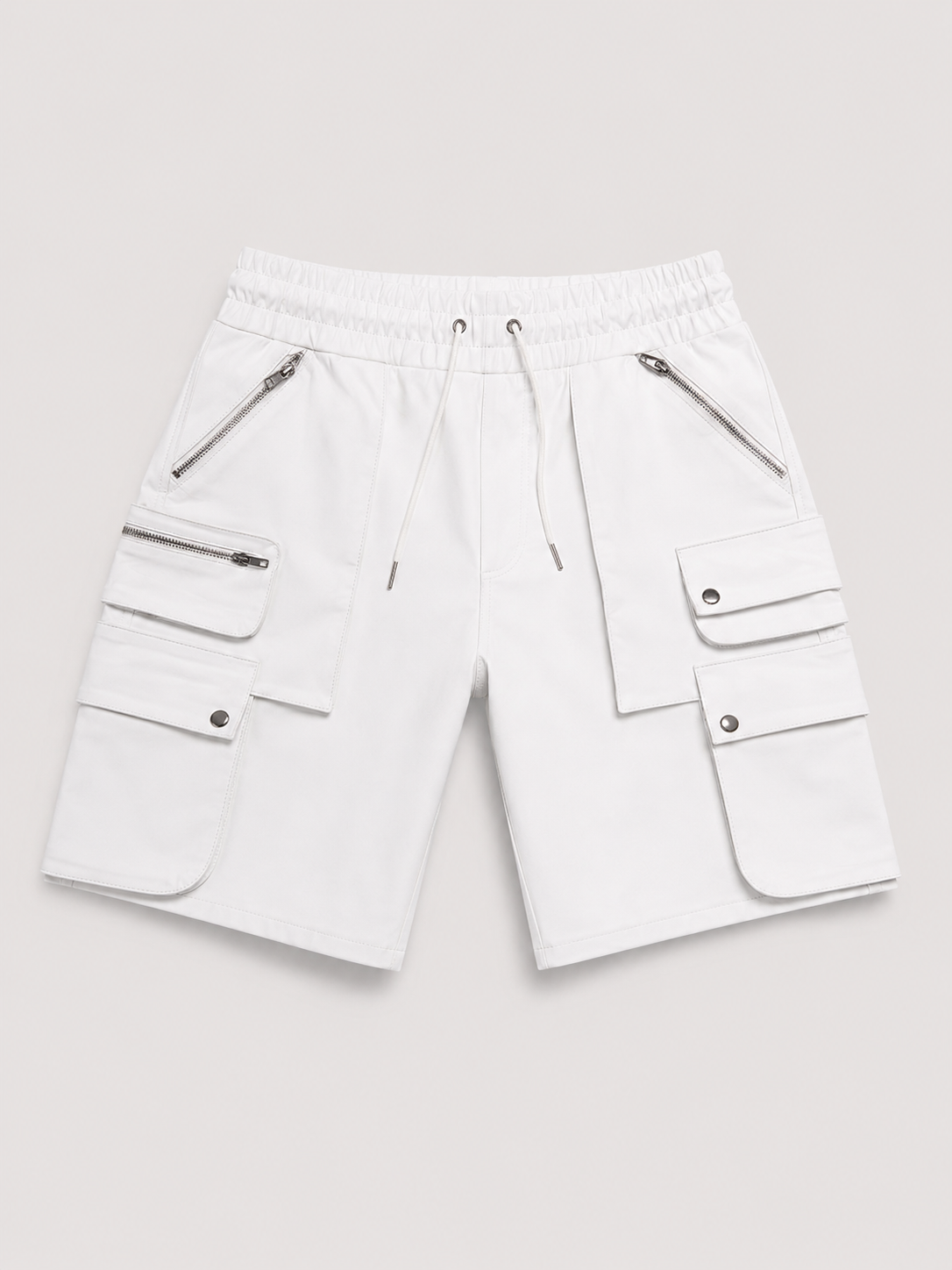 Leather Cargo Shorts