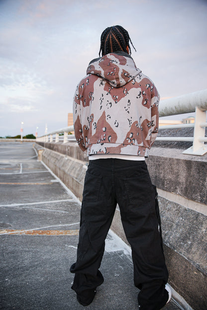 3 Layer Chip Camo Hoodie