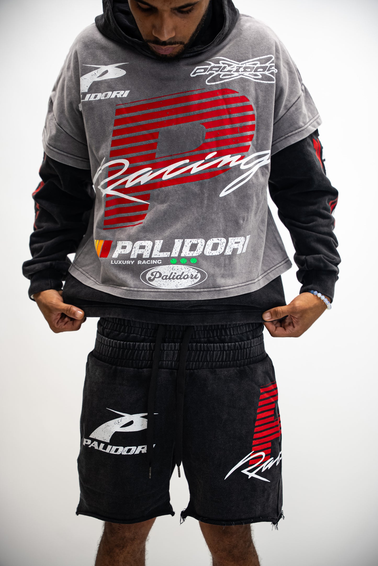 Racing Club Double Waist Shorts