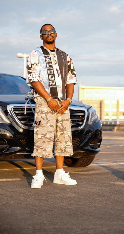 Camo Cargo Pants/Shorts (Gray)