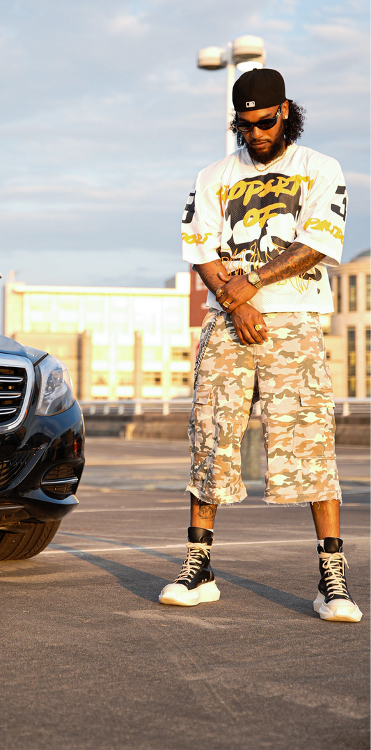 Camo Cargo Pants/Shorts (Tan)