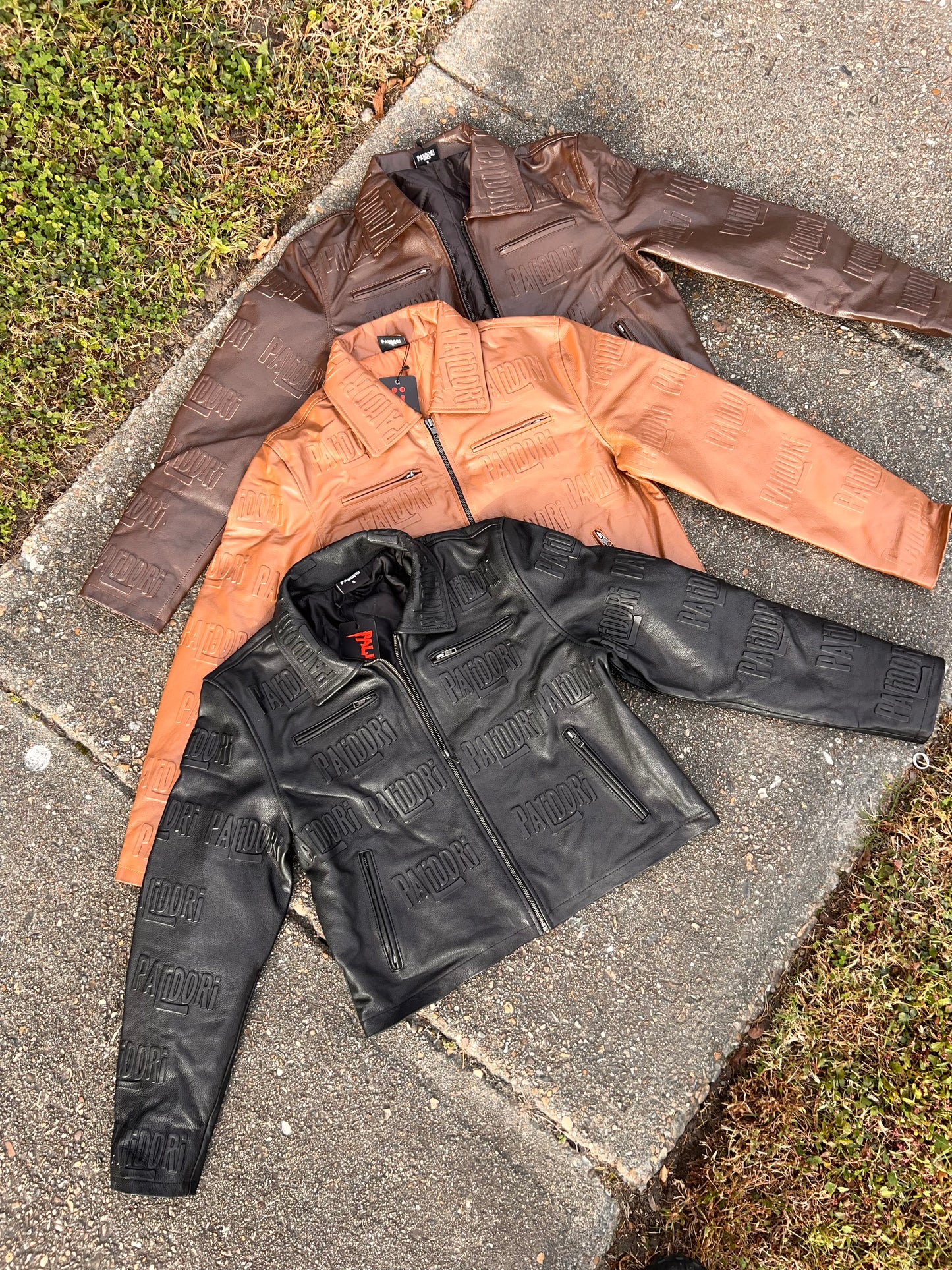 Leather Biker Crop Coat