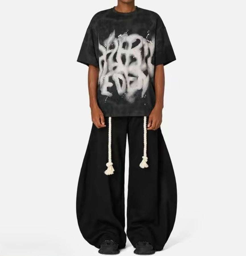 Oversized Sweats W/Rope